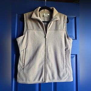 Nike Golf Tan Zip-Up Fleece Vest